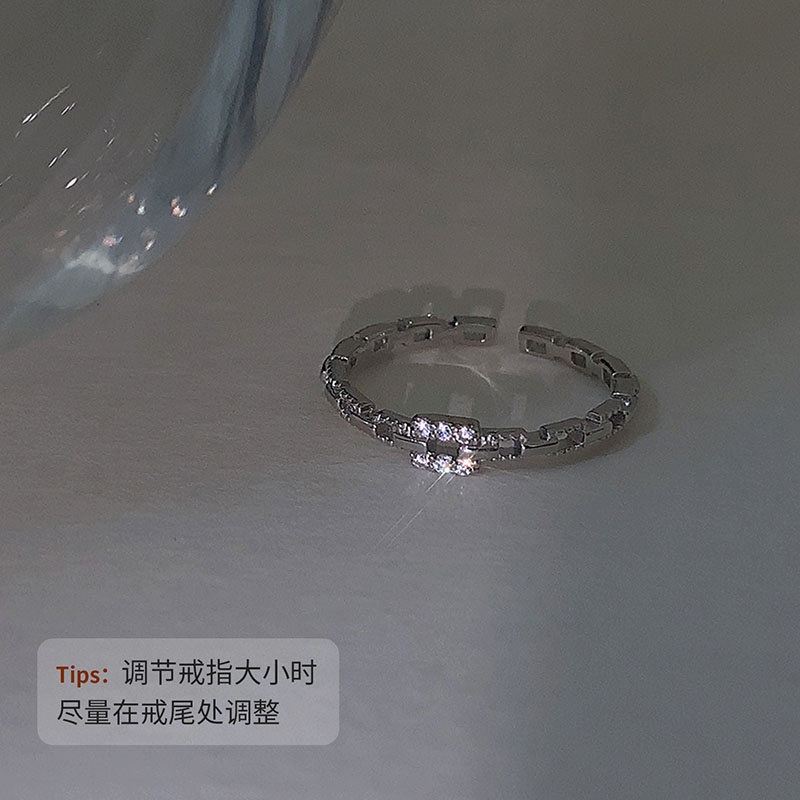 Nhẫn Bạc Đính Đá Zircon Thời Trang Cho Nữ