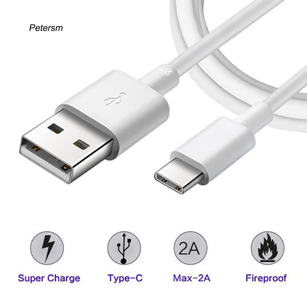 Dây cáp sạc nhanh USB Type-C ptsm _ 2M cho HUAWEI Samsung Galaxy HTC