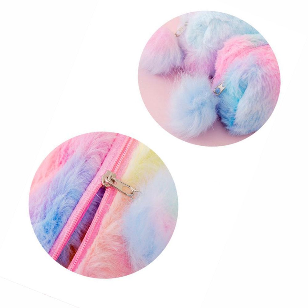 Bóp Viết Hình Bát Giác Màu Sắc Gradient Kèm Túi Đựng Mỹ Phẩm