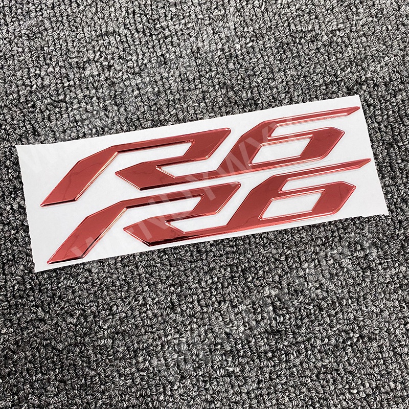 Miếng Dán LOGO 3D Mềm Mại Chống Thấm Nước Trang Trí Xe Mô Tô YAMAHA R6