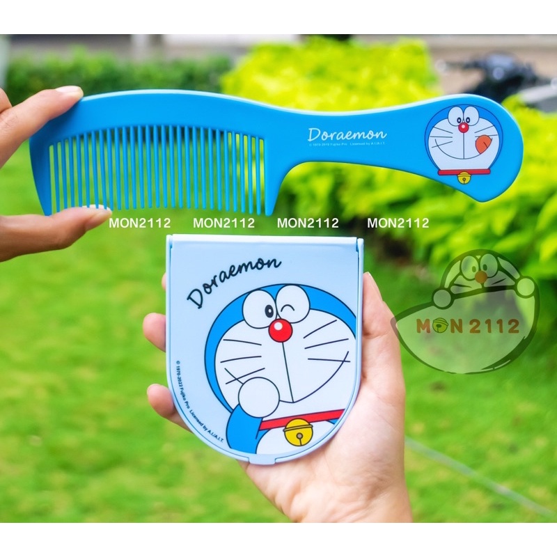 Bộ gương lược Doraemon Doremon cầm tay
