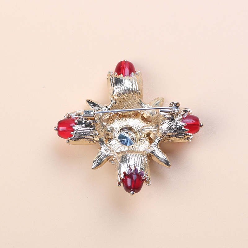 Ghim Cài Áo Hình Thánh Giá Đính Đá Phong Cách Baroque Thời Trang Cho Nam Và Nữ