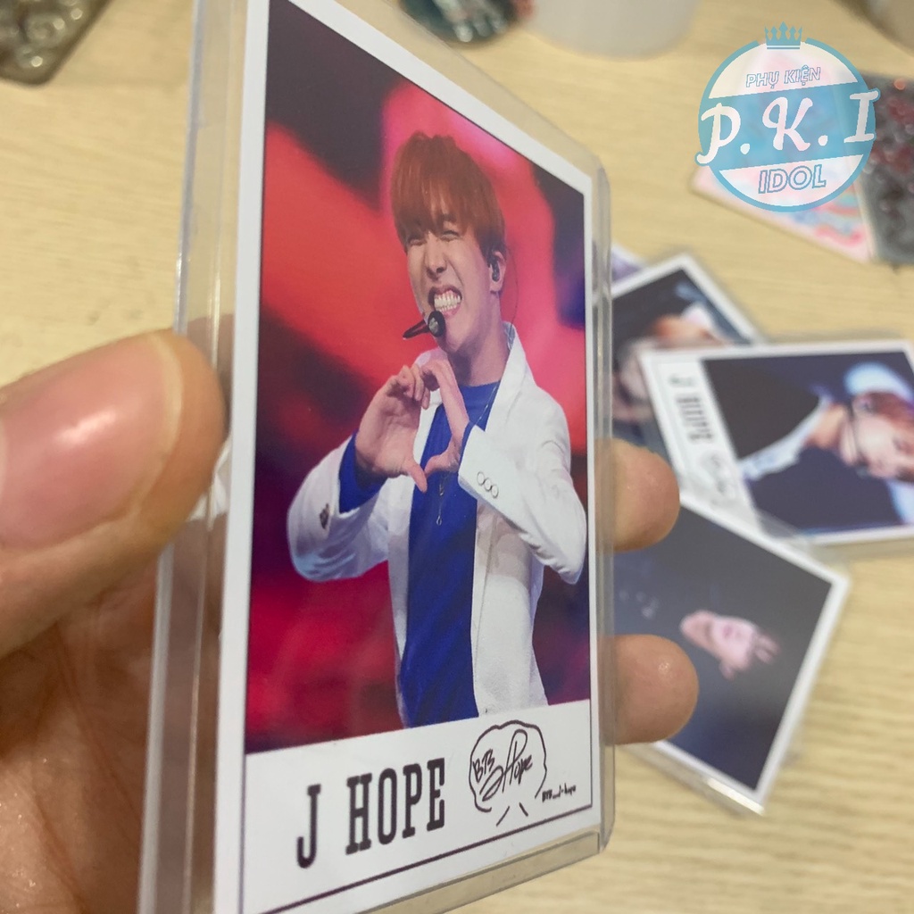 Bộ 9 Lomo Card Tiểu Hi Vọng J-hope - KÈM 9 TOPLOADER BẢO VỆ