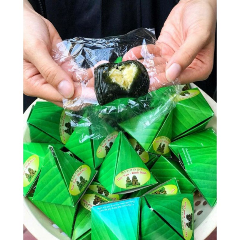 Bánh ít lá gai Bình Định 10 cái_(Khách xa vui lòng chọn HÚT CHÂN KHÔNG)