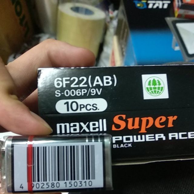 1 hộp 10 viên Pin 9v Maxell tốt ( hàng công ty )