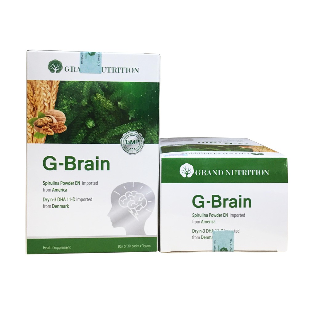 {Chính hãng} Cốm sữa tảo non G-Brain - Hỗ trợ bổ sung DHA, các Vitamin hỗ trợ phát triển não bộ cho trẻ