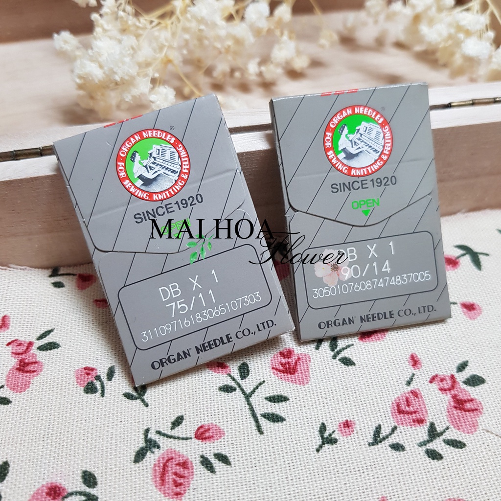 Kim máy may công nghiệp loại kim DB Nhật Organ chất lượng cao, hàng chuẩn xịn loại 1, maihoaflower