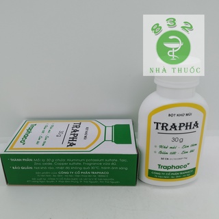 Bột khử mùi TRAPHA lọ 30g