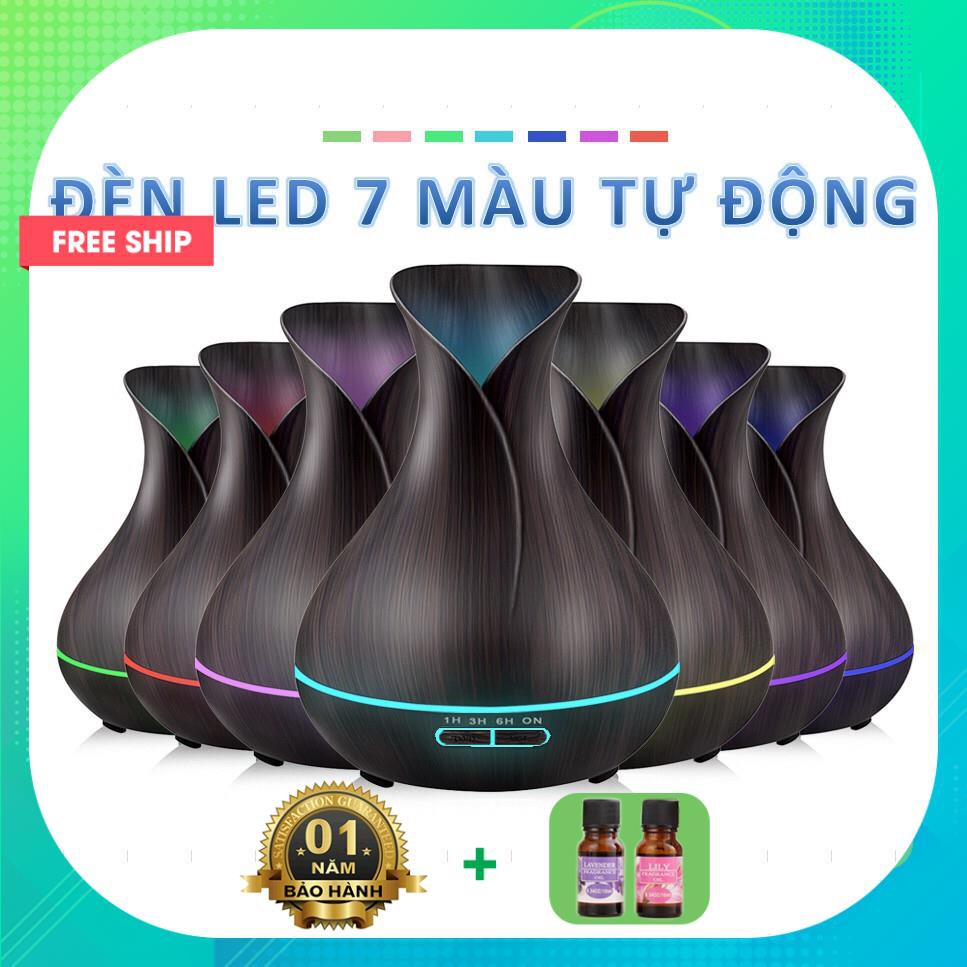 [Free Ship] Máy khuếch Tán Tinh Dầu Phun bằng Sóng Siêu Âm - Có REMOTE - [TẶNG KÈM 1 LỌ TINH DẦU]