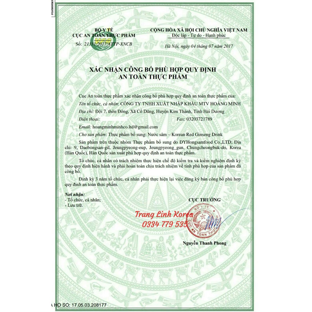 [ 1 chai x 100ml ] Nước Hồng Sâm, Đông Trùng Hàn Quốc | BigBuy360 - bigbuy360.vn