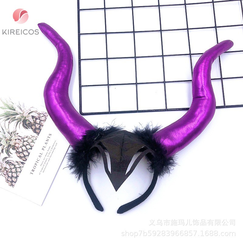 Cài Tóc Halloween Sừng Maleficent Đủ Màu