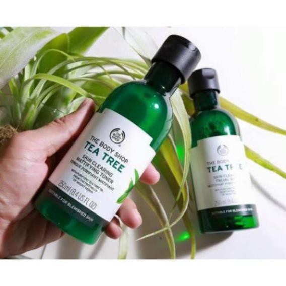 ✅ (HÀNG CHUẨN AUTHENTIC) Sữa rửa mặt Da Dầu Mụn The Body Shop Tea Tree Skin Clearing Mattifying Toner