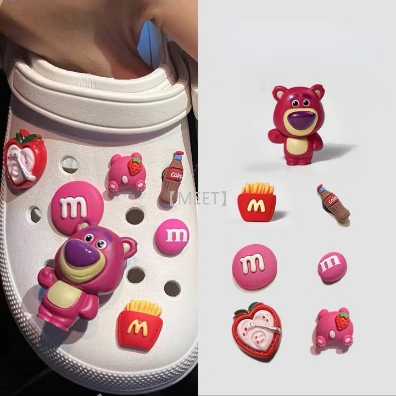 [MEET] Phụ Kiện Khóa Giày Crocs DIY Hình Chú Gấu Hoạt Hình Dễ Thương / Hoa / croc Jobz charm-Buzz Lightyear +