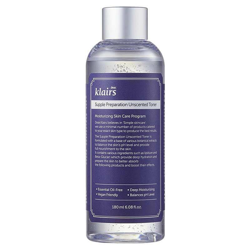 Nước hoa hồng Dear Klairs Supple Preparation toner 180ml