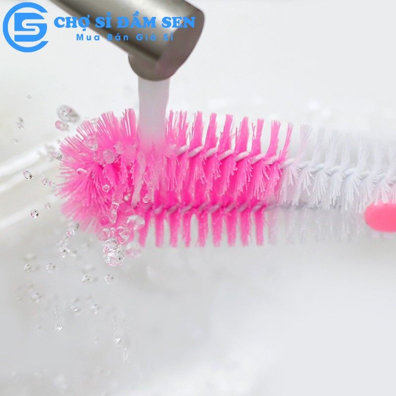 Cọ rữa bình sữa rữa ly CÁN DÀI bàn chải cứng dễ dàng vệ sinh bình giữ nhiệt, ly cốc thủy tinh, ly café tiện dụng