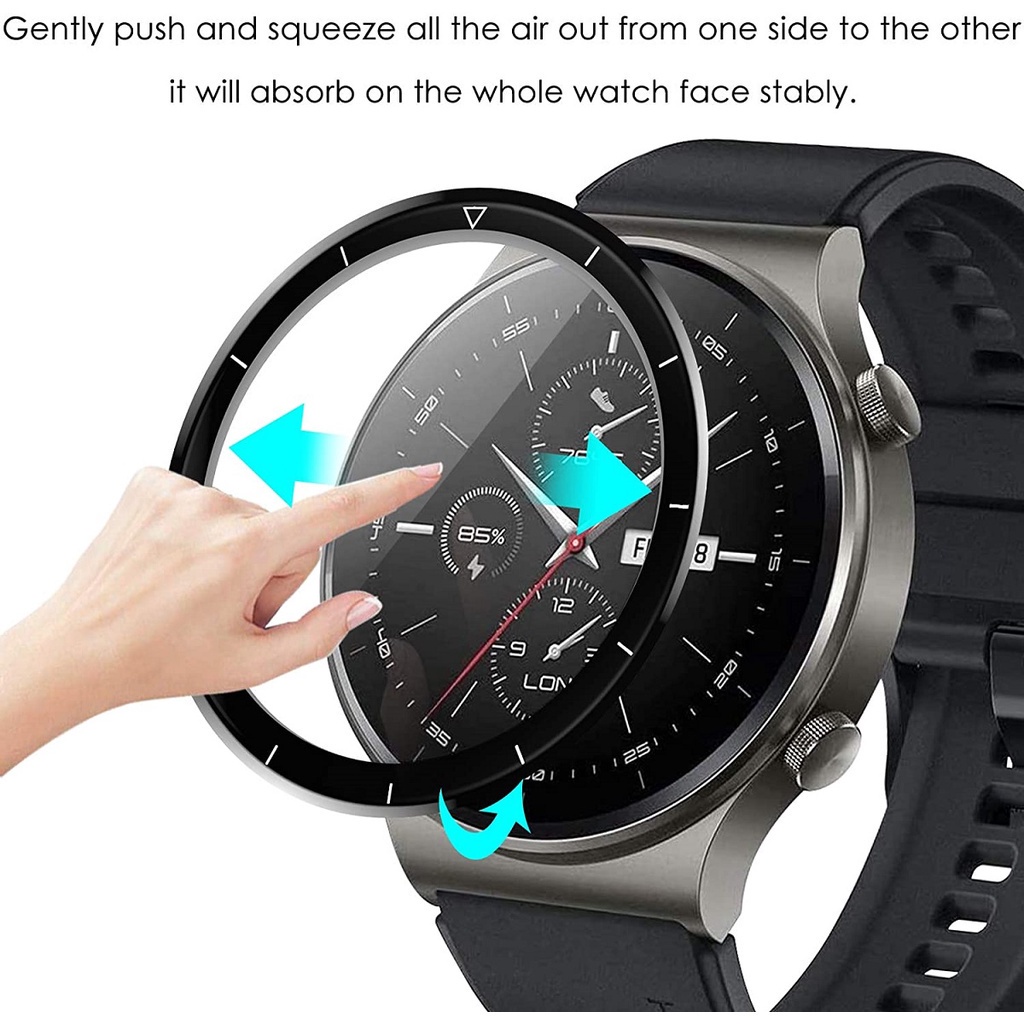 Kính cường lực cong 3D bảo vệ màn hình đồng hồ Huawei Watch GT 2 Pro Smart Watch Gt2 pro