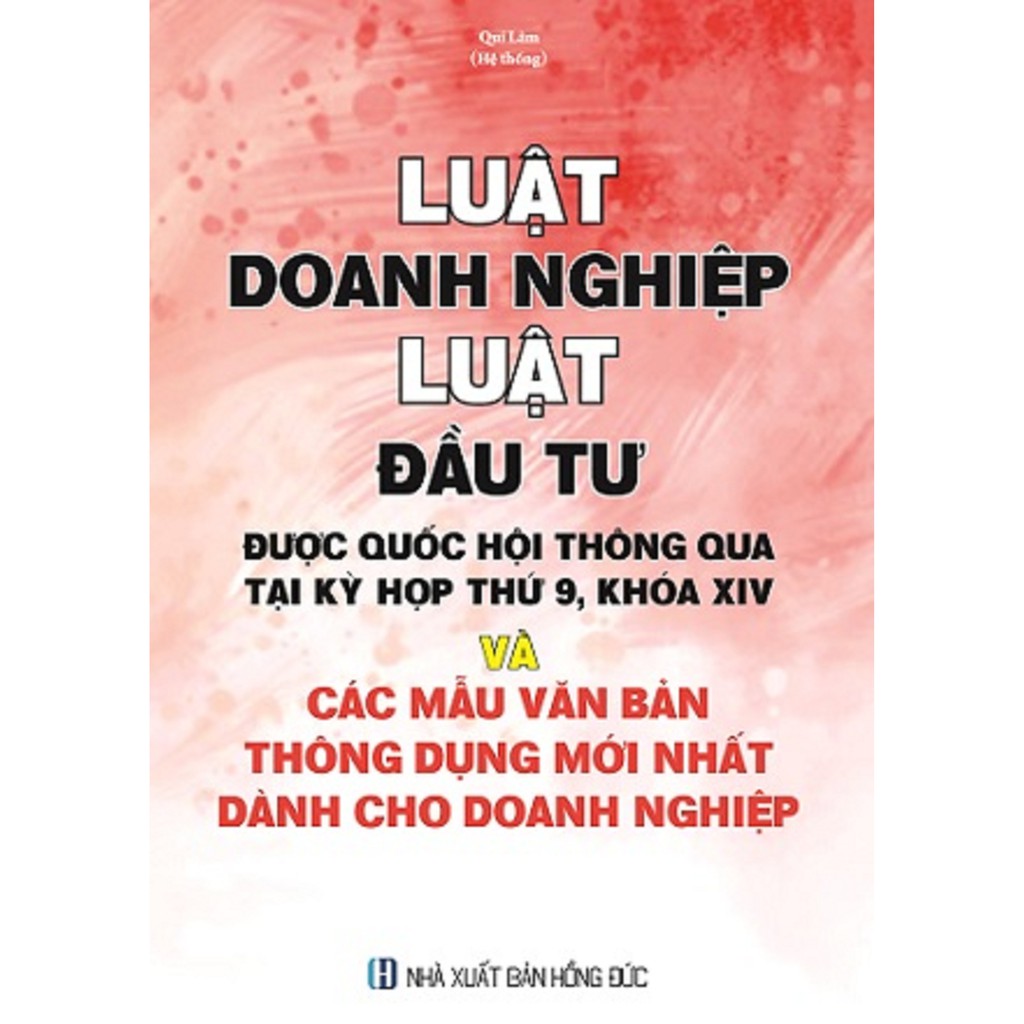 Sách - Luật Doanh Nghiệp - Luật Đầu Tư Được Quốc Hội Thông Qua Tại Kỳ Họp Thứ 9 Khóa 14