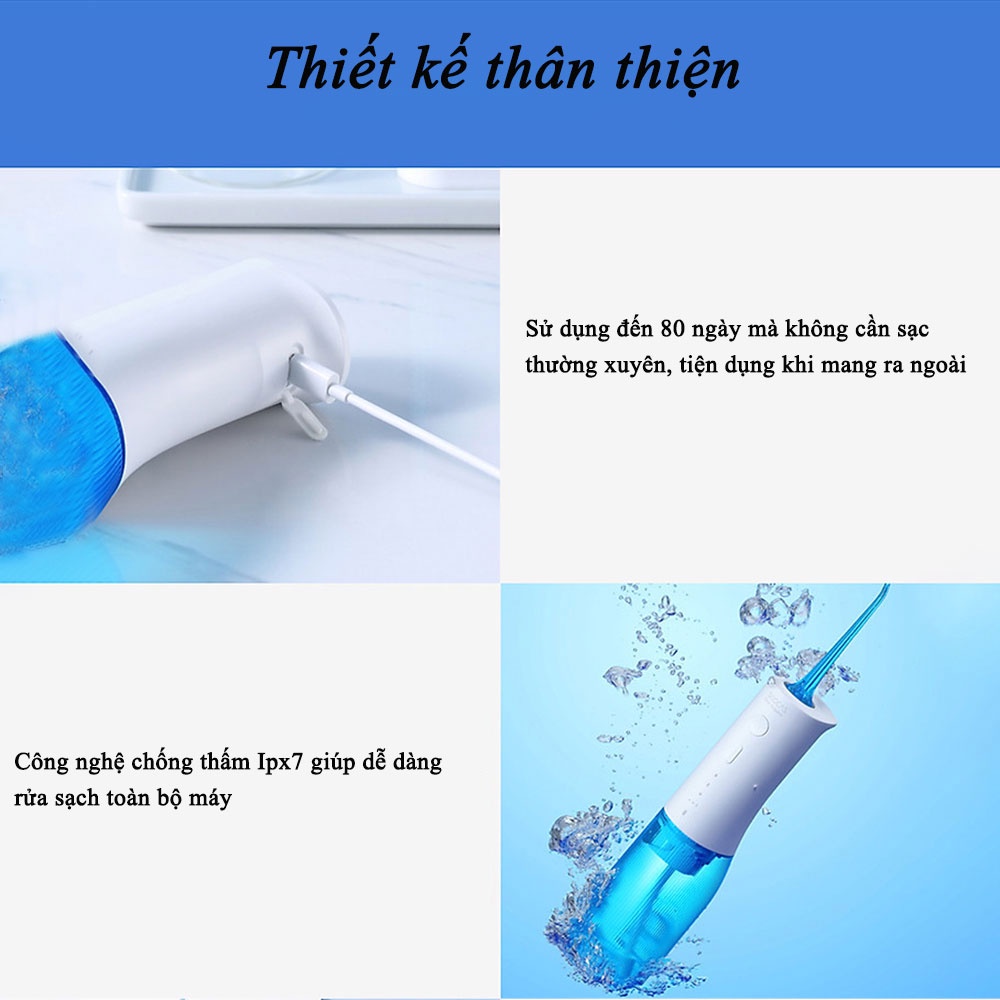 Tăm nước Xiaomi Soocas W3 Pro, Soocas W3F  - Bảo hành 6 tháng
