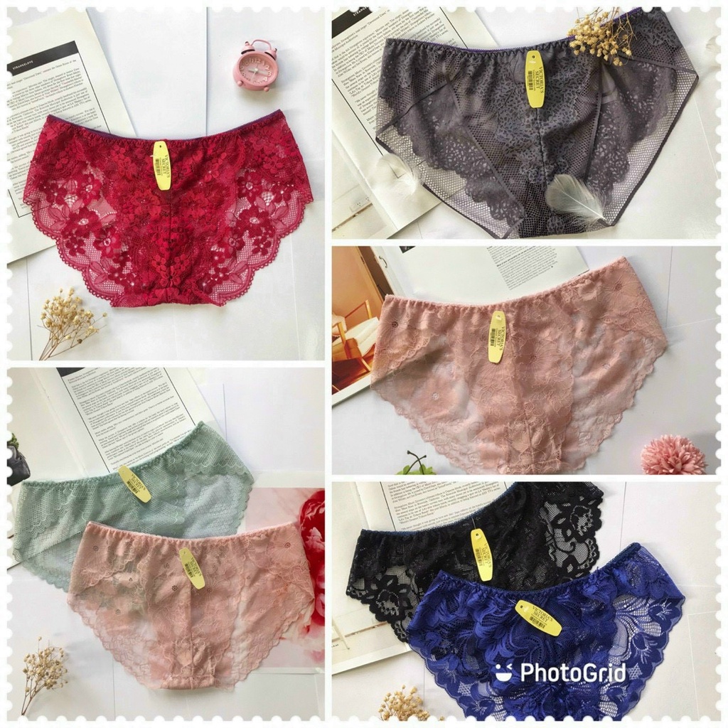 Set 10 Quần lót nữ ren lưới cực kỳ quyến rũ, gợi cảm cho các bạn gái R01