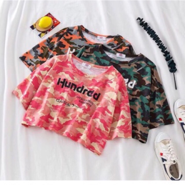 Croptop Tay Lỡ Loan Màu Hundres
