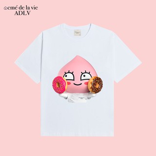 Áo thun nữ ADLVxKAKAOTALK form unisex , áo thun nữ cá tính chất cotton 100% oversize BLACK56 M109