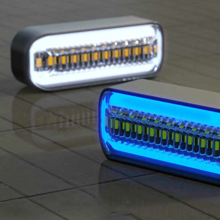 Spirit Beast Motorcycle Modified Cool LED Water Flow Warning Light 12V