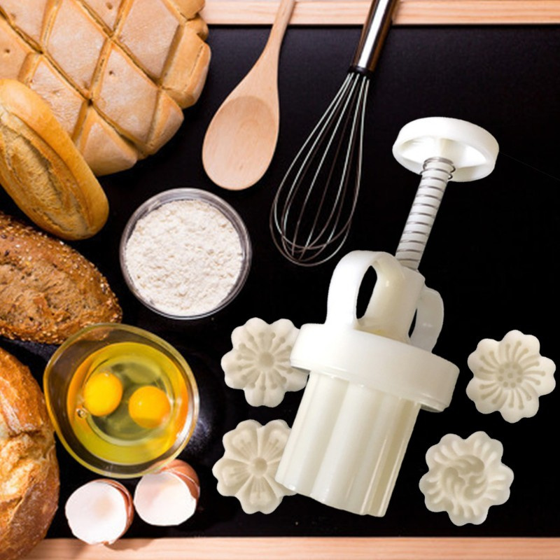 Khuôn làm bánh trung thu 25g hình hoa anh đào chất liệu cấp thực phẩm