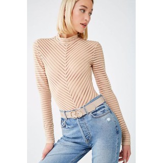 Bodysuit lưới F21 sheer bodysuit auth