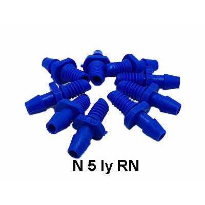 NỐI 5LY RN 5LY nhựa 1 đầu ren 1 đầu khấc  (MÀU XANH DƯƠNG) (BỊCH 5 CÁI)