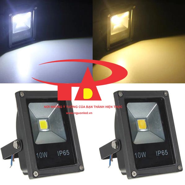 Đèn Pha Led 10W (NÊN MUA)loại tốt, giá rẻ, chất lượng, đủ watt, siêu sáng, ánh sáng trắng, chiếu rộng, chiếu xa, vỏ dày.