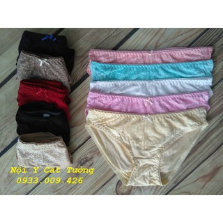 combo 10 Quần lót coton phối ren