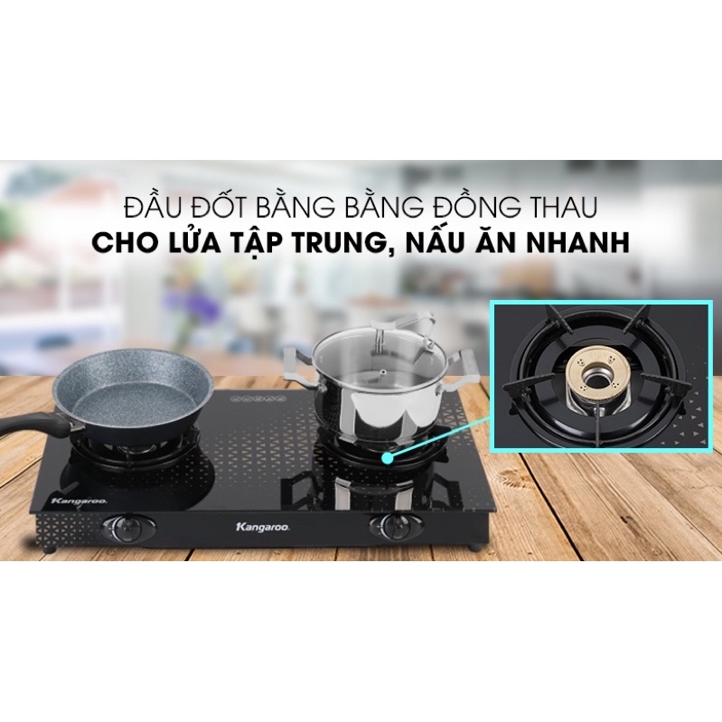 Bếp ga đôi Kangaroo KG8G1C