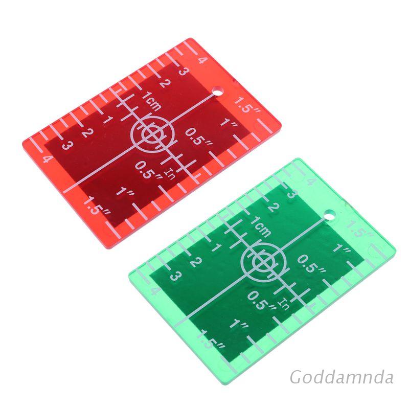 Thẻ mục tiêu laser inch/cm màu xanh lá/đỏ chất lượng