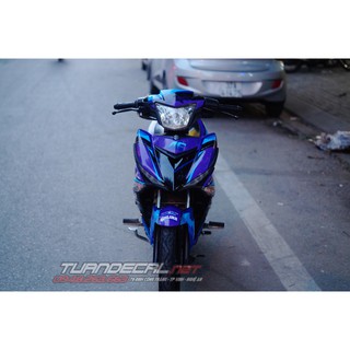 Tem Trùm Exciter 150 Cá Mập Xanh tím