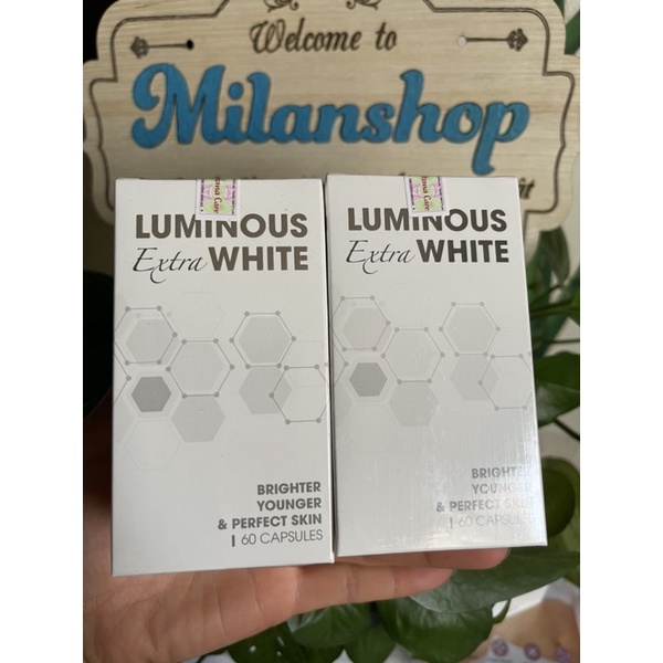 Viên uống trắng da, chống lão hoá và giảm nám Luminous Extra White 60 viên của Mỹ