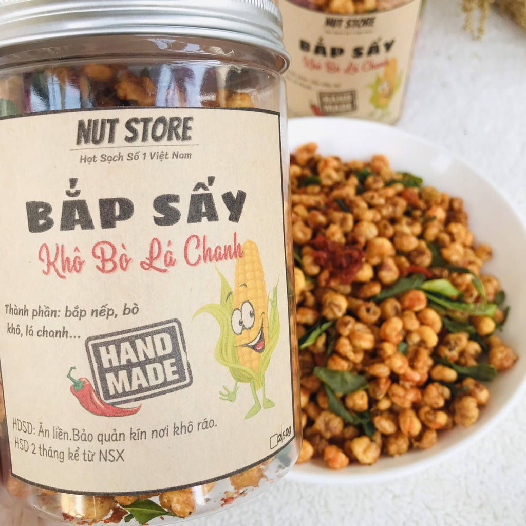 Bắp sấy khô bò lá chanh Food Store 250g