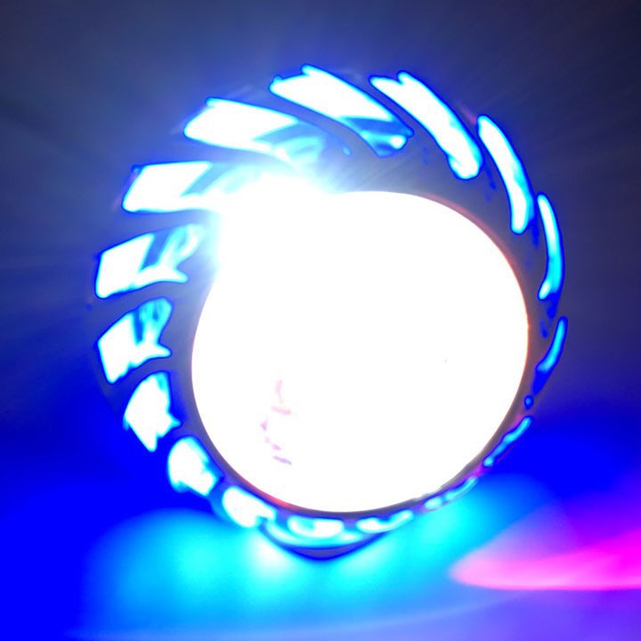 Đèn pha led bi cầu LỐC XOÁY màu sắc BẮT MẮT, kiểu dáng ĐẸP, ánh sáng 7 MÀU