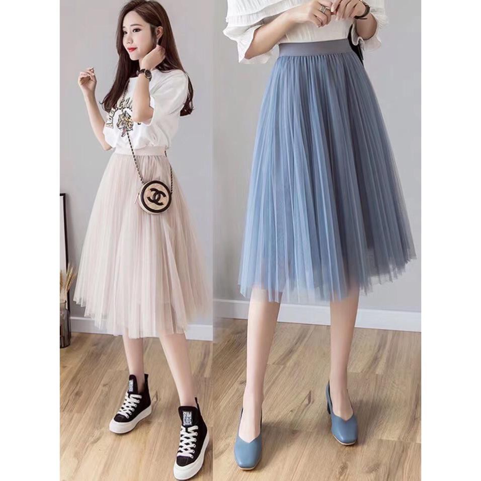 Chân Váy Xếp Ly Dài Qua Gối Cực Điệu | BigBuy360 - bigbuy360.vn