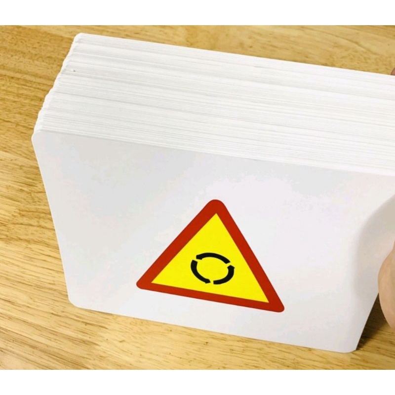 Thẻ flascard Biển báo giao thông đường bộ _ thẻ học thông minh
