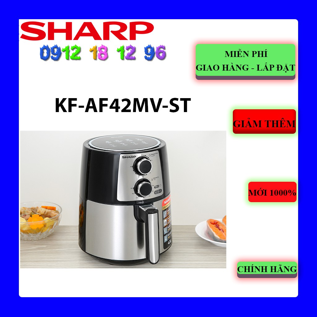 Nồi chiên không dầu Sharp KF-AF42MV-ST 4.2 lít