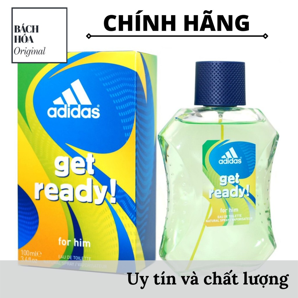 [Chính hãng] Nước hoa thể thao Adidas GET READY 100ml - FULL BOX