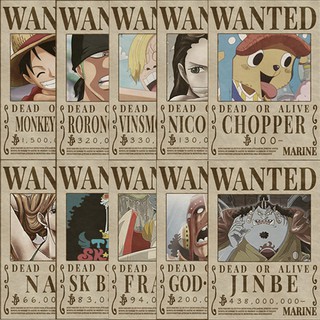 [Khổ A5] _ Poster Tờ truy lã nhân vật Onpiecee khổ A5 14.8 cm x 21 cm