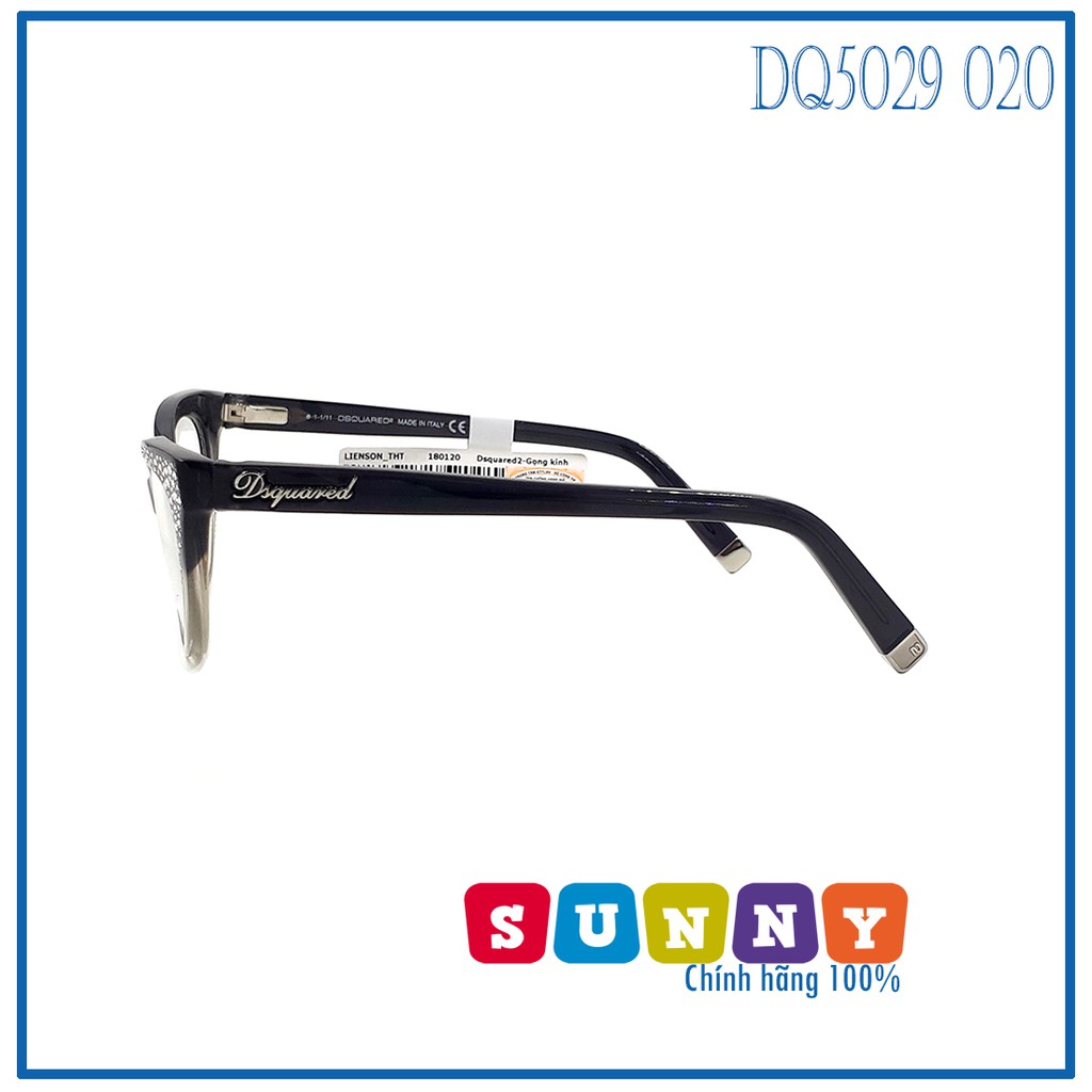 Gọng kính cận thời trang DSquared2 DQ5029 020 chính hãng thiết kế dễ đeo bảo vệ mắt