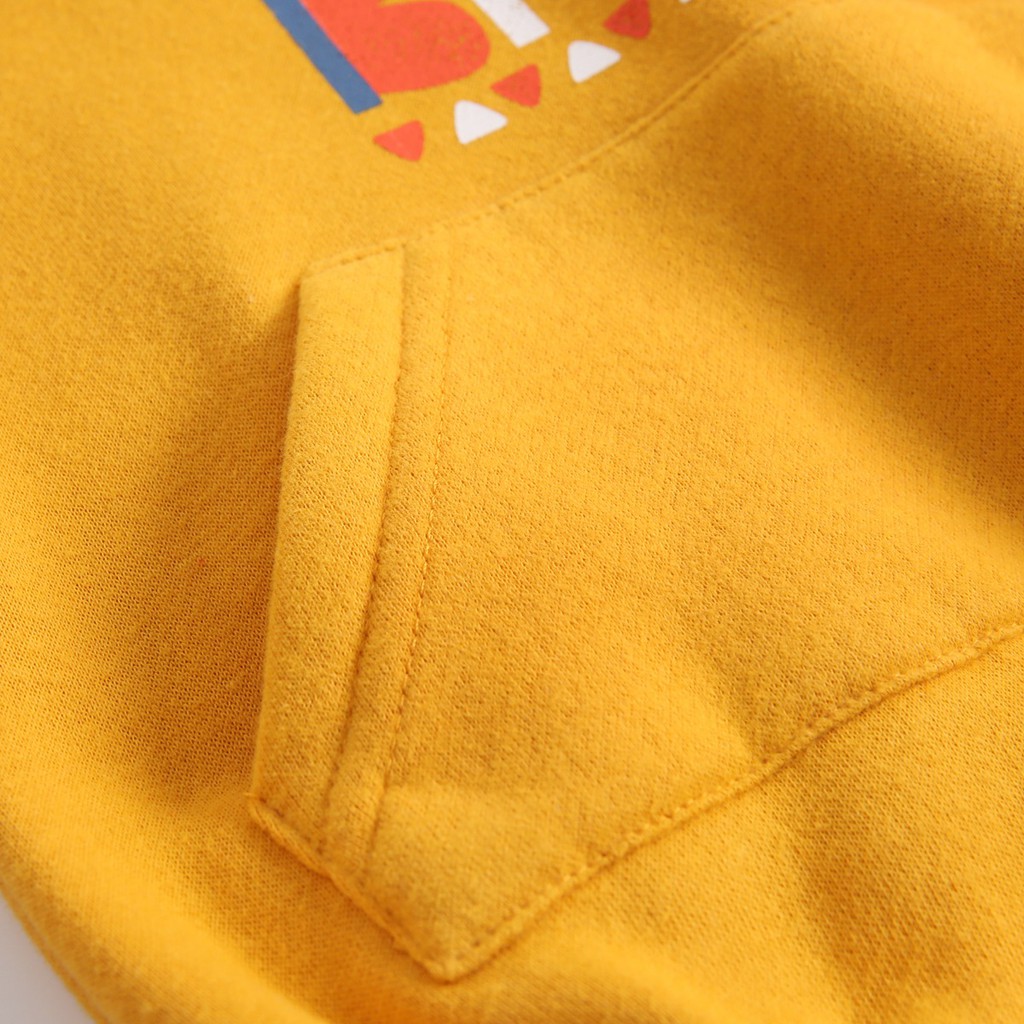 Áo Liền Quần Sanlutoz Có Mũ Màu Vàng Thời Trang Mùa Đông Cho Trẻ Em