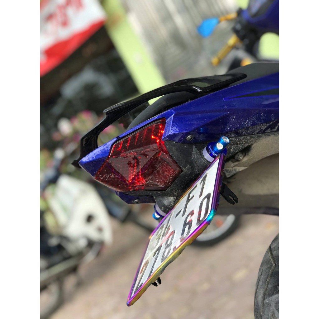 Khung Biển Số Xe Máy Titan 7 Màu Titan Dày Dặn [ Cao Cấp ] - Bộ Ốp Khung Biển Số Lắp Tất Cả Các Dòng Xe Máy Cao Cấp