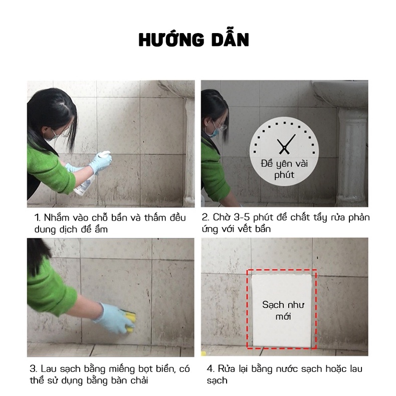 Dung Dịch Tẩy Vết Ố Bẩn Rỉ Sét Sàn Gạch, Bồn Sứ Nhà Tắm TEXLABS 500ML DOKEY99