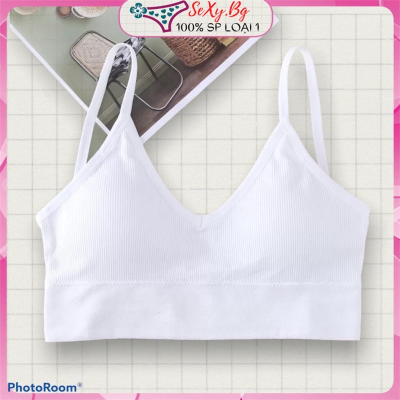 ÁO LÓT BRA COTTON TĂM HỞ LƯNG - HỞ LƯNG FREESIZE 40-55 KG SEXY.BG