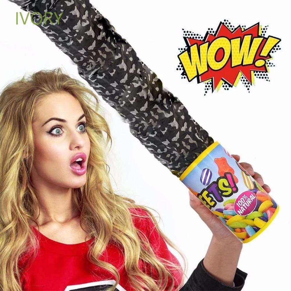 Đồ chơi hộp kẹo hình con rắn nhảy lò xo nhiều màu vui nhộn trang trí tiệc Halloween