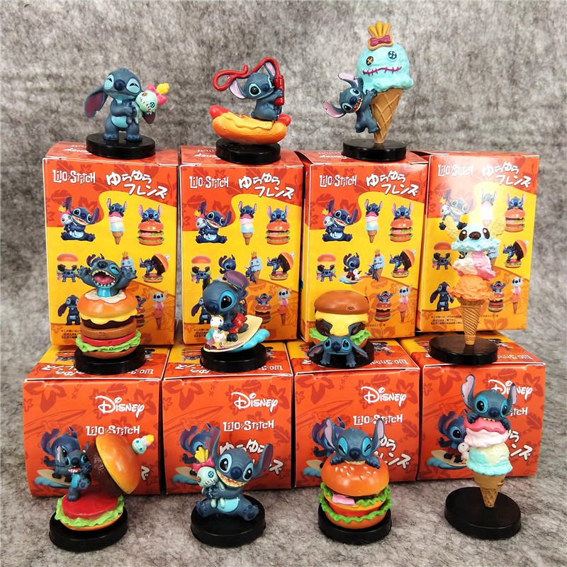 Set 11 Mô Hình Nhân Vật Phim Hoạt Hình Lilo &amp; Stitch Bằng Pvc