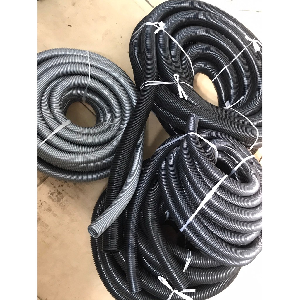 Ống hút bụi gân nhựa EVA 3 loại gia đình 32mm, loại 35mm, máy công nghiệp 40mm